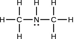 Dimethylamine Lewis Structure