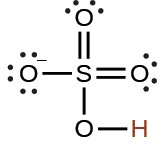 Hydrogen Sulfate Ion Lewis Structure