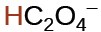 Chemical formula for oxalic acid with one hydrogen removed 6.1 × 10^−5