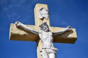 “crucifix-4061847_960_720.jpg” by fz_3d is licensed under CC0 Image showing Sculpture of Jesus Christ on a Cross