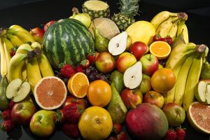 “Culinary_fruits_cropped_top_view.jpg” by BIll Ebbesen is licensed under CC BY 3.0 Image showing various types of fruits piled together