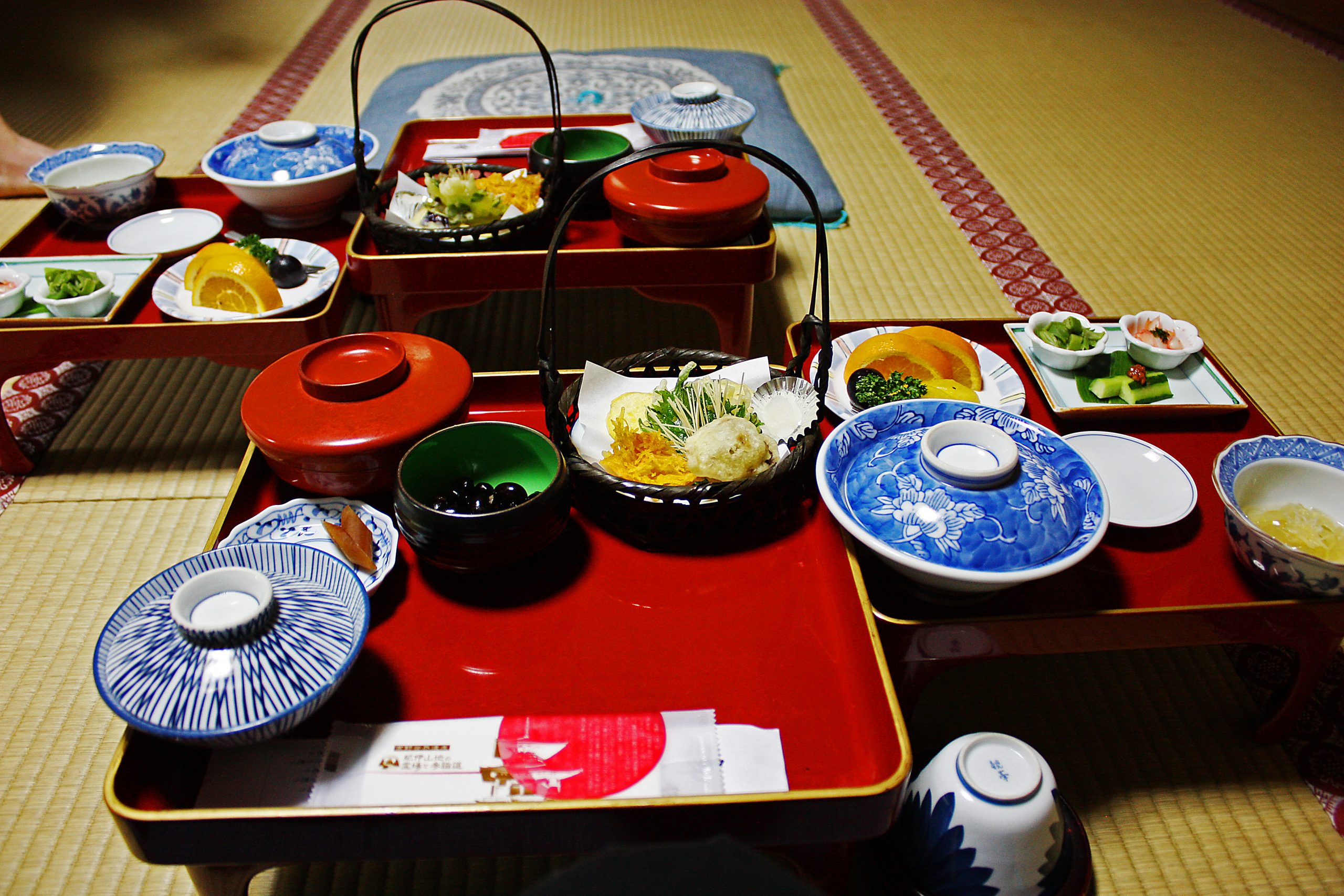 “Vegetarian_meal_at_Buddhist_temple_(3810298969).jpg” by Andrea Schaffer is licensed under CC BY 2.0 Image showing Vegetarian Meal in a Buddhist Temple