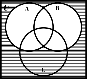 Complement of (A ∪ C)