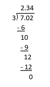 dividing 3 into 7.02
