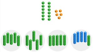 4 circles each with 5 longs. There are seventeen units unused.