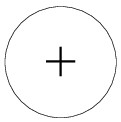 circle with a plus sign inside