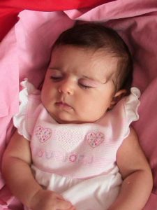 Photo of a sleeping infant.