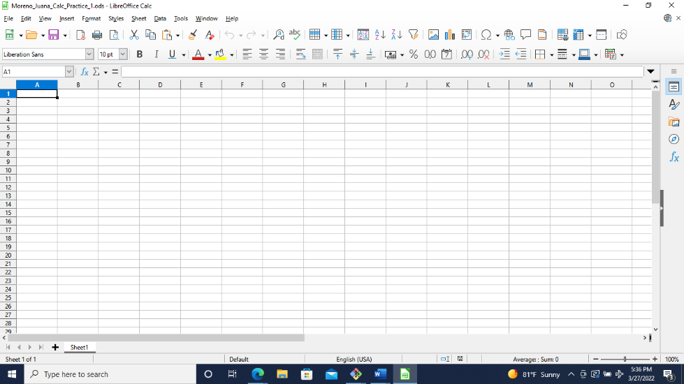 Excel Page