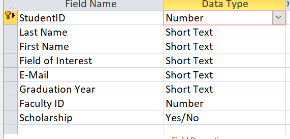 Excel information with drown down menu