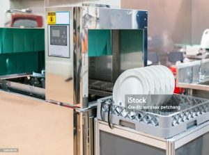 A commercial dishmachine