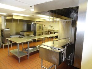 A commercial kitchen