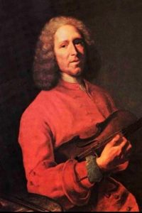 A portriat painting of Jean-Philippe Rameau
