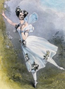 Lithograph of marie Taglioni