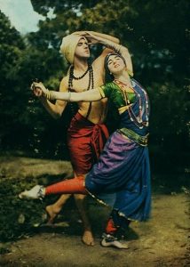 Obraz przedstawiający tańczącą Ruth St. Denis i Teda Shawna