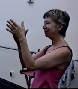 A color photograph captured from YouTube of Lynn Simonson