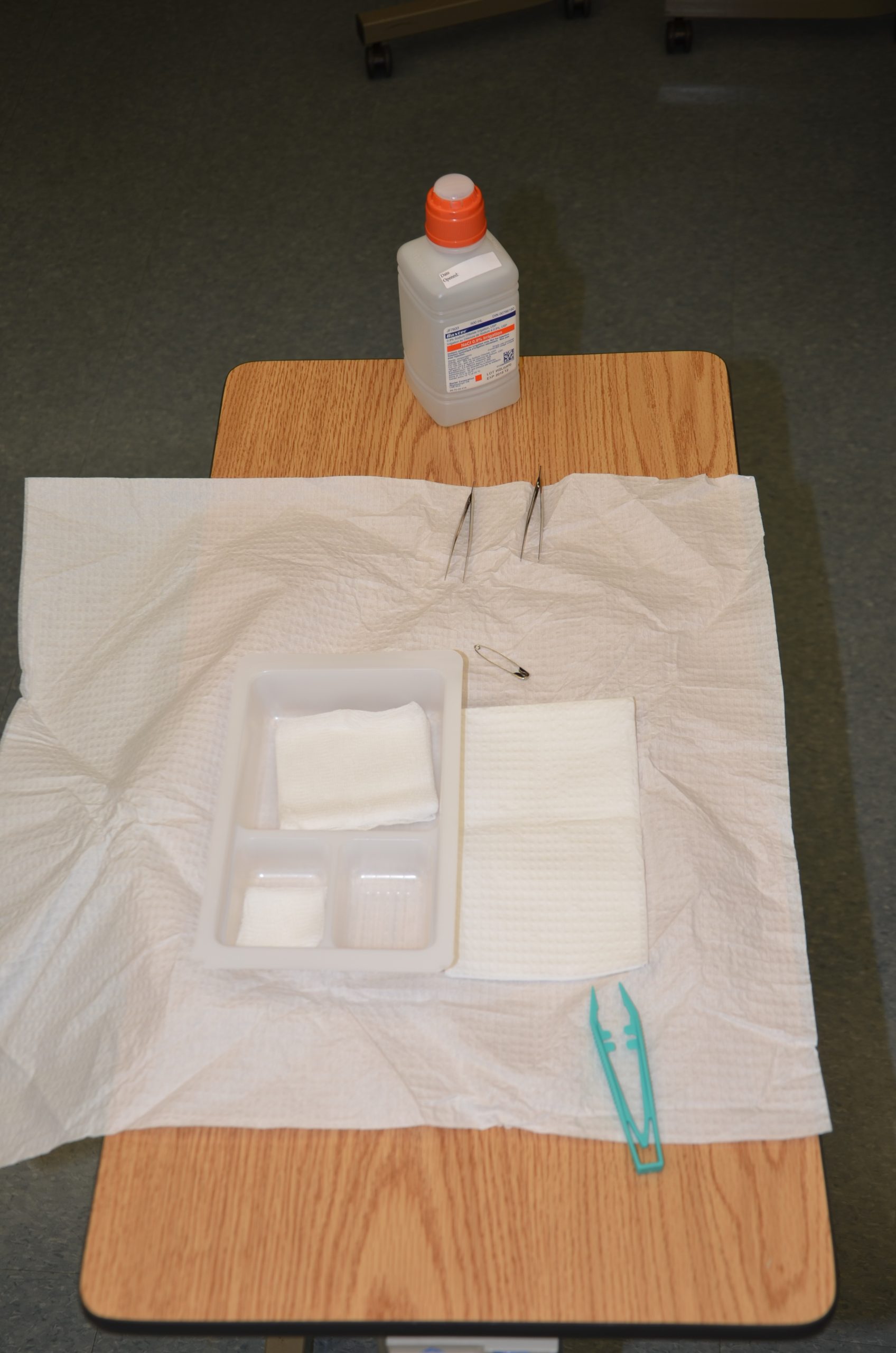 Prepare sterile field