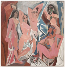 Five women in oil on canvas