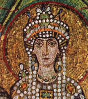 Colorful mosaic of the empress