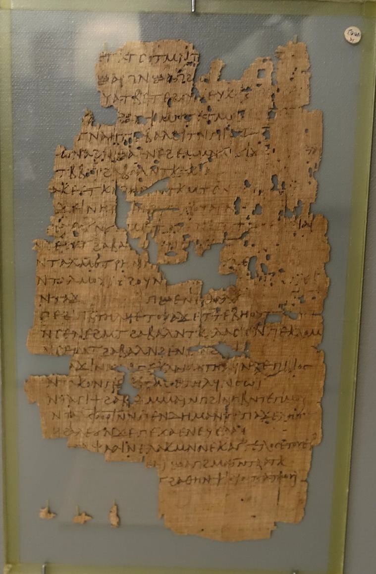 A parchment in a case