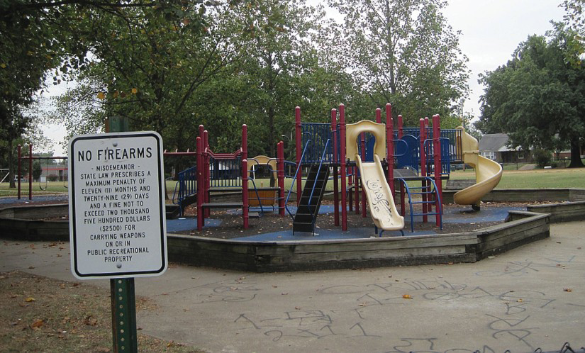 Photo of empty playground.