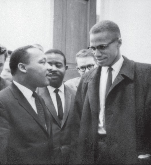 Martin Luther King, Jr. and Malcom X.