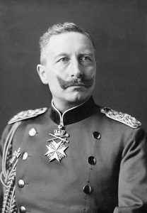 Seated portrait of Kaiser Wilhelm II in military dress