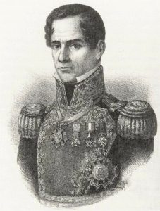 Portrait of General Antonio Lopez de Santa Anna in military dress