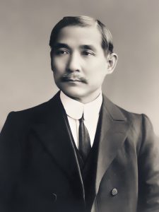 Photographic portrait of Sun Yat-Sen in suit and tie