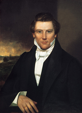 A painting of Joseph Smith, Jr.