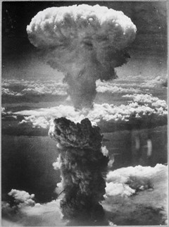 The smoke of an atomic bomb