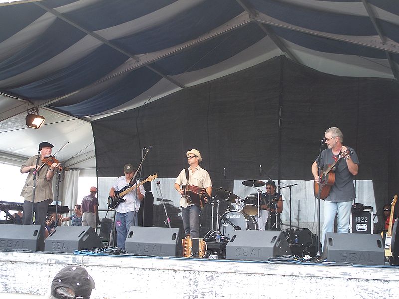 Steve Riley and the Mamou Playboys at New Orleans Jazz Heritage Festival