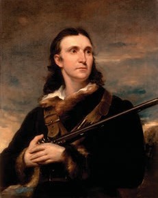 John James Audubon holding a gun