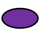 purple oval