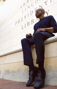 A photo of Bill T. Jones at the Abraham Lincoln Presidential Library.