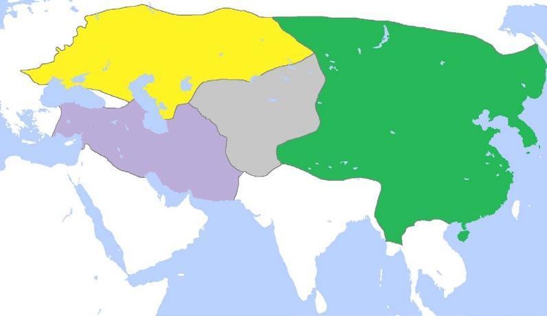 Map of the Empires of the Four Patrimonial Ulus