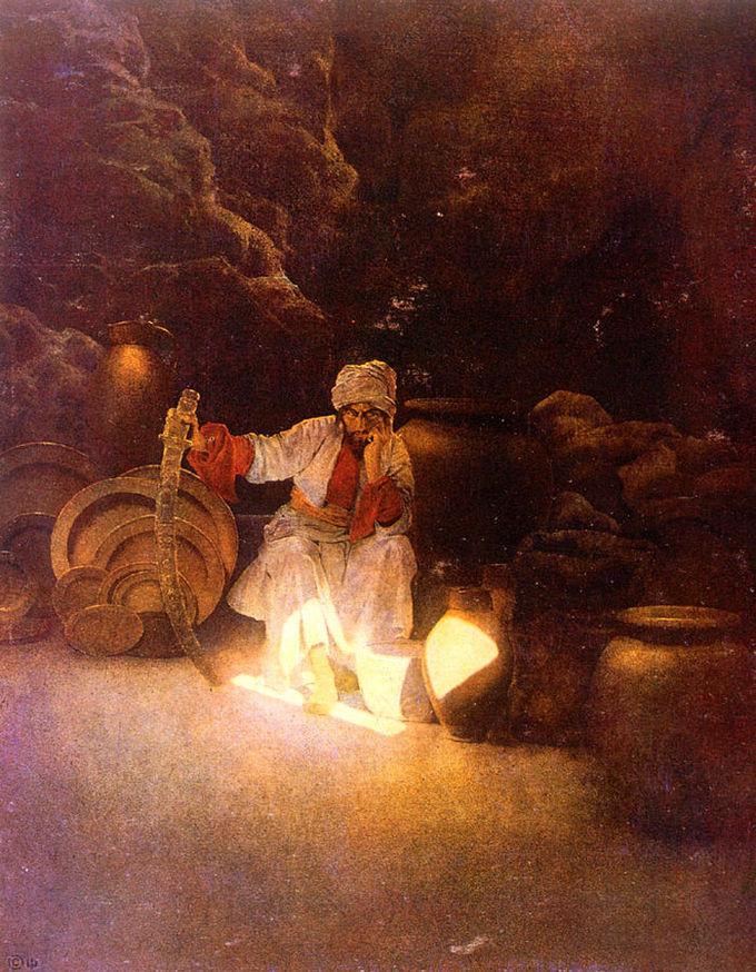 Painting of Ali Baba story