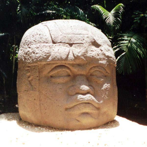 The Olmec Colossal Head in stone