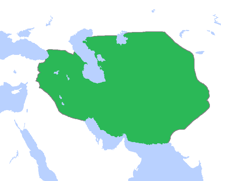 Map of the Timurid Empire, 1400 CE