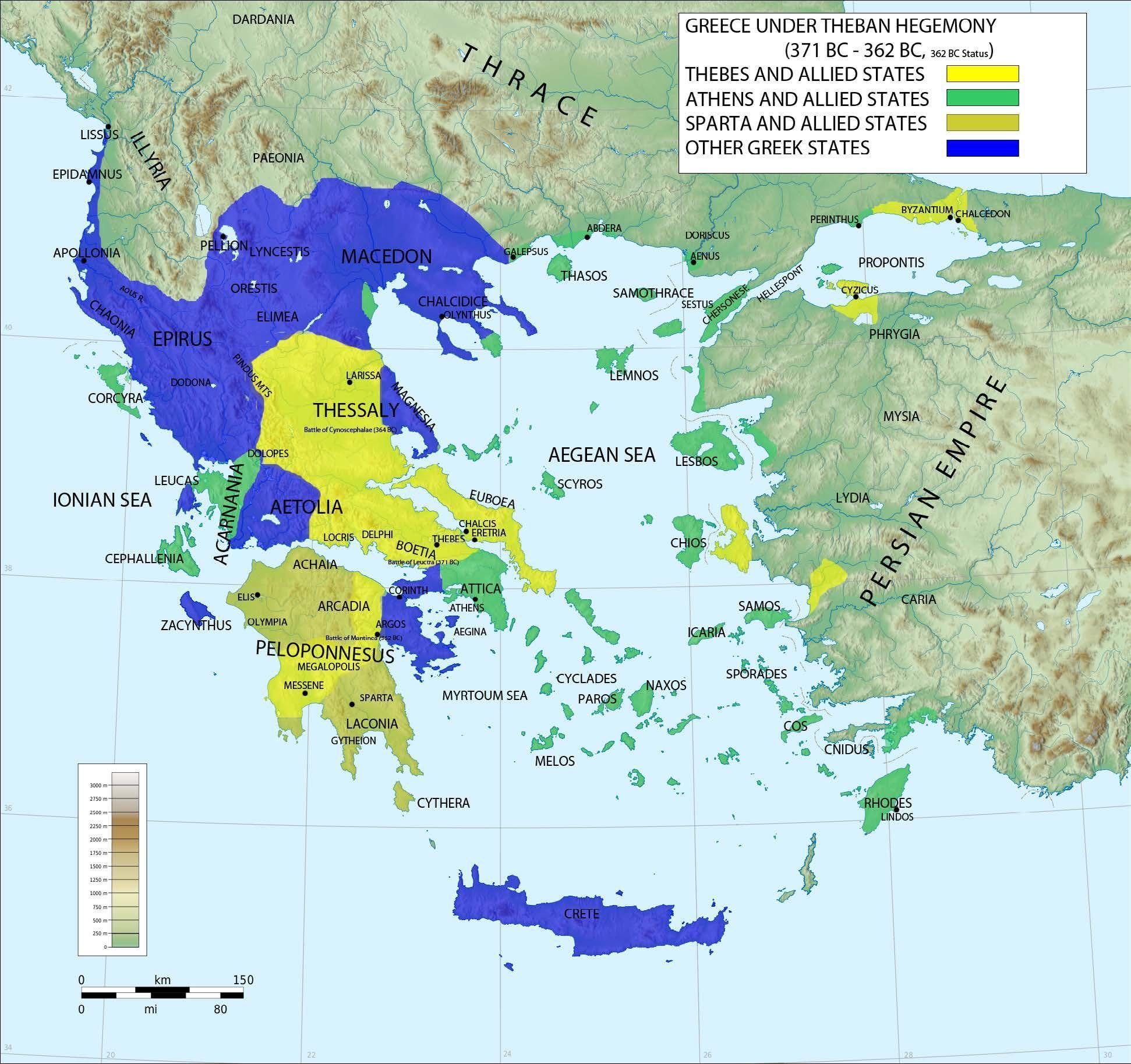 Map of The Theban Hegemony