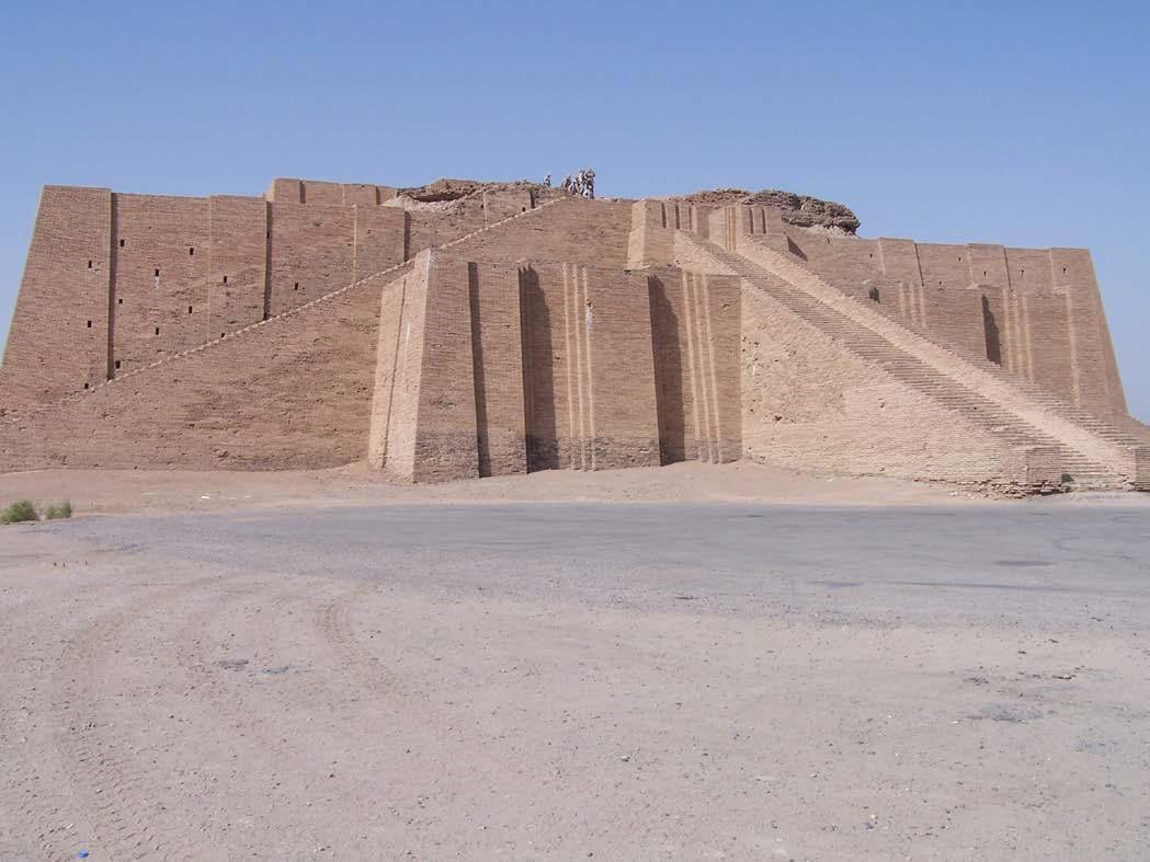 Large stone structure which is The Great Ziggurat of Ur