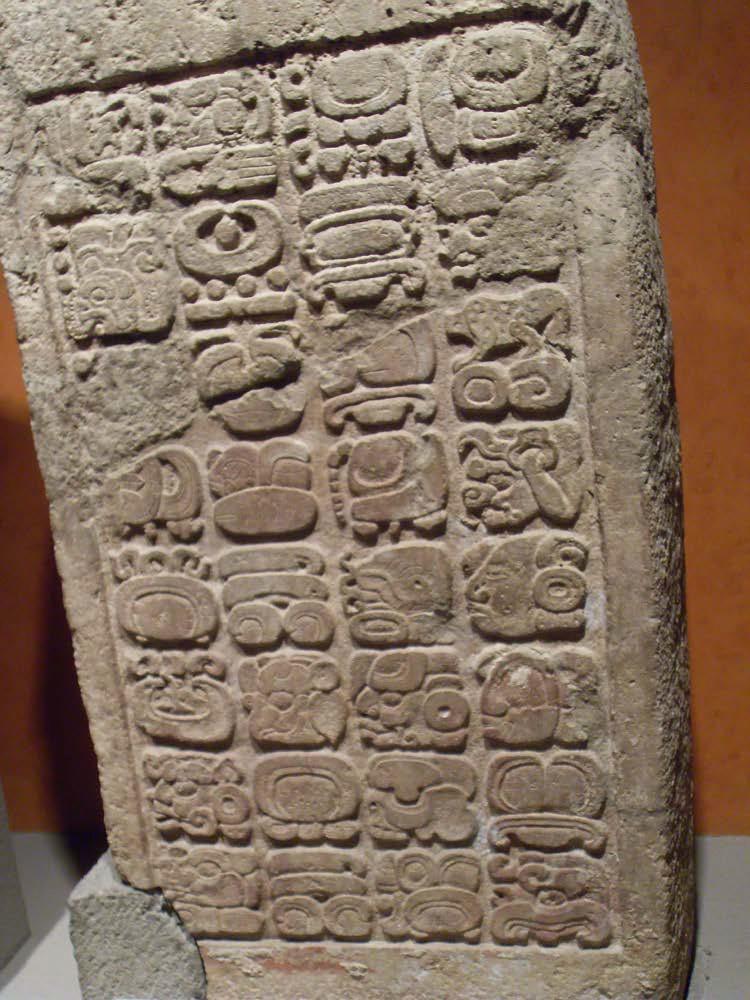 Mayan Script in stone