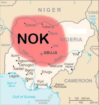 Map of Nok Culture