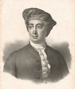 An engraving of David Hume from the collection of the New York Public Library
