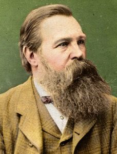 Friedrich Engels Hand-colored portrait by Artistosteles