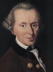 A painting of Immanuel Kant by an unknown artist.