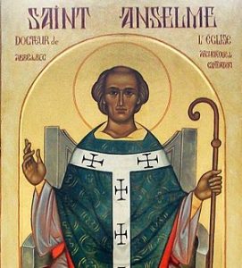From a Triptych of St Anselm, prior and abbot of Bec in France