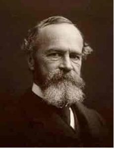 A photograph of William James
