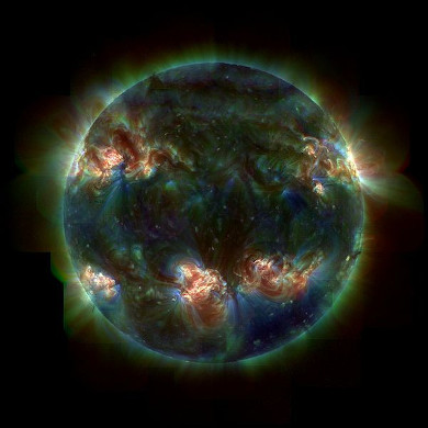 Ultraviolet image of the sun