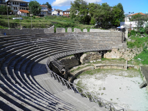 Photograph of the remains of a greek theater