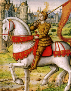Joan of Arc on a horse